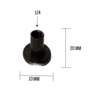 TUERCA UNIÓN 1/4-20X13MM BRONCE