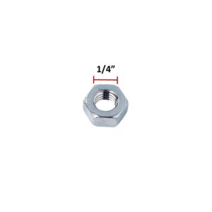 TUERCA HEXAGONAL P/MAD 1/4 GALVANIZADA